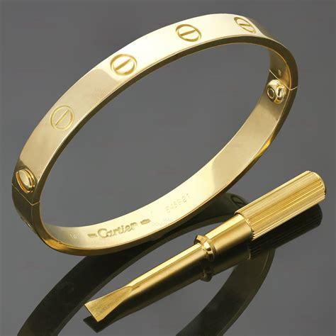 gold cartier braclet